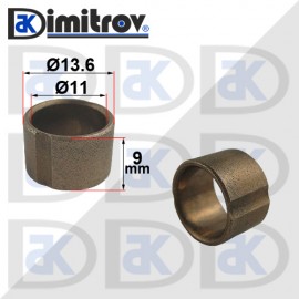 Метална втулка Ø 11 х Ø 13,6 х 9 mm - месинг